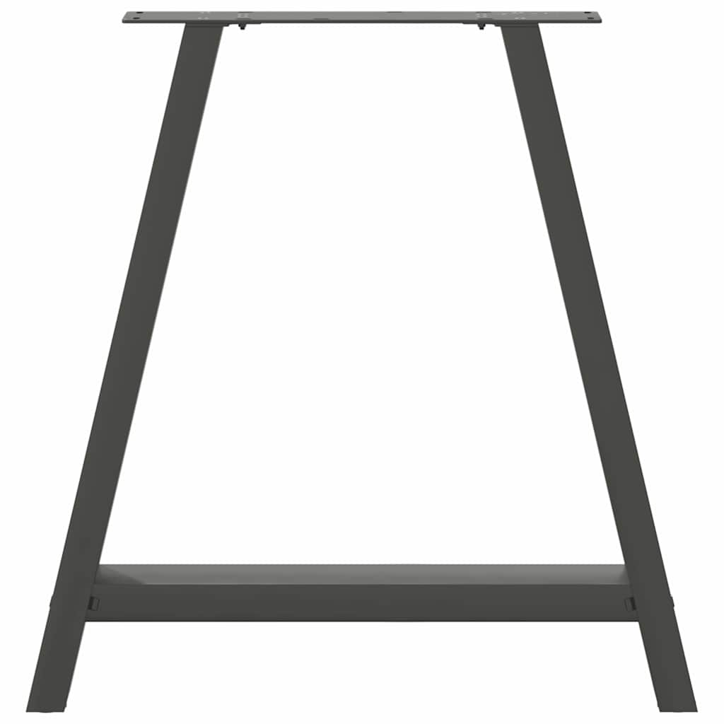 2 db antracit acél dohányzóasztal lábak a-alakú 70x(72-73) cm