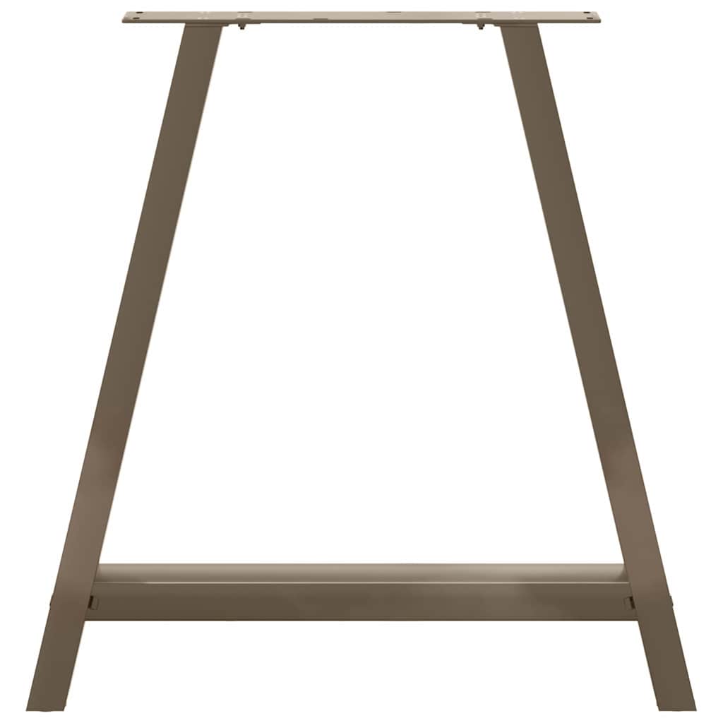 2 db acél dohányzóasztal lábak a-alakú 70x(72-73) cm