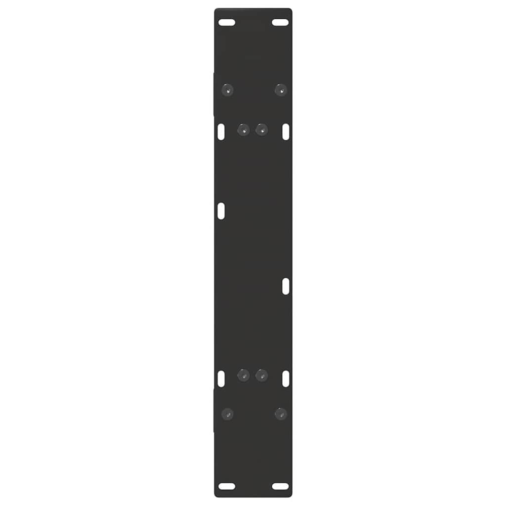 2 db acél fekete dohányzóasztal lábak a-alakú 80x(72-73) cm