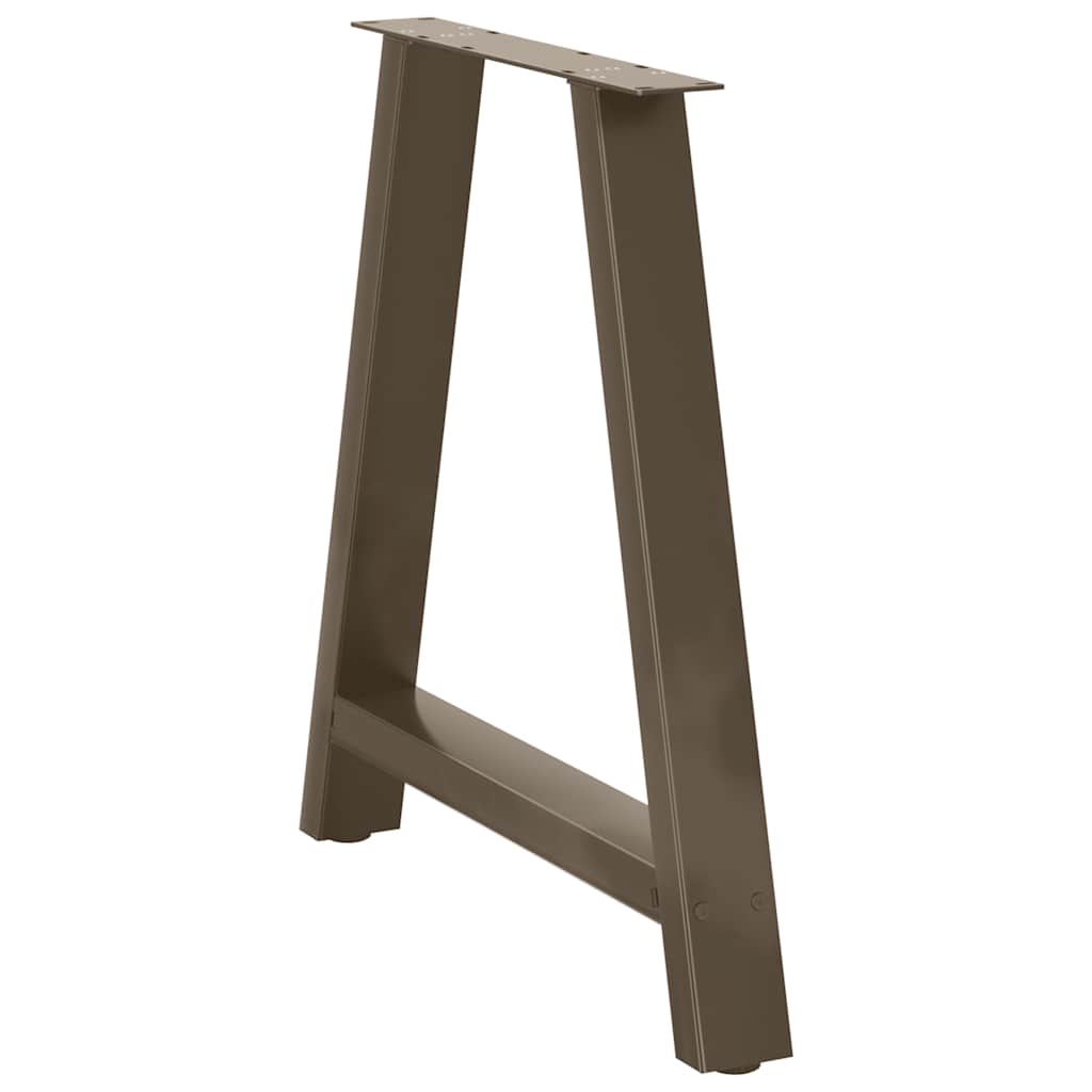 2 db acél dohányzóasztal lábak a-alakú 80x(72-73) cm