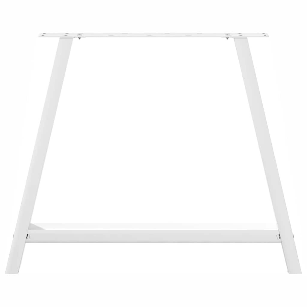 2 db fehér acél dohányzóasztal lábak a-alakú 90x(72-73) cm
