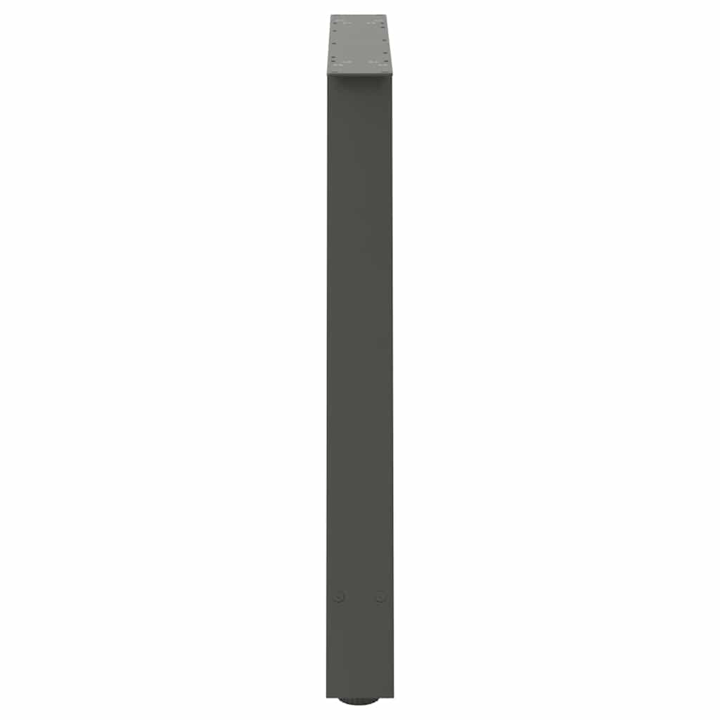 2 db antracit acél dohányzóasztal lábak a-alakú 90x(72-73) cm