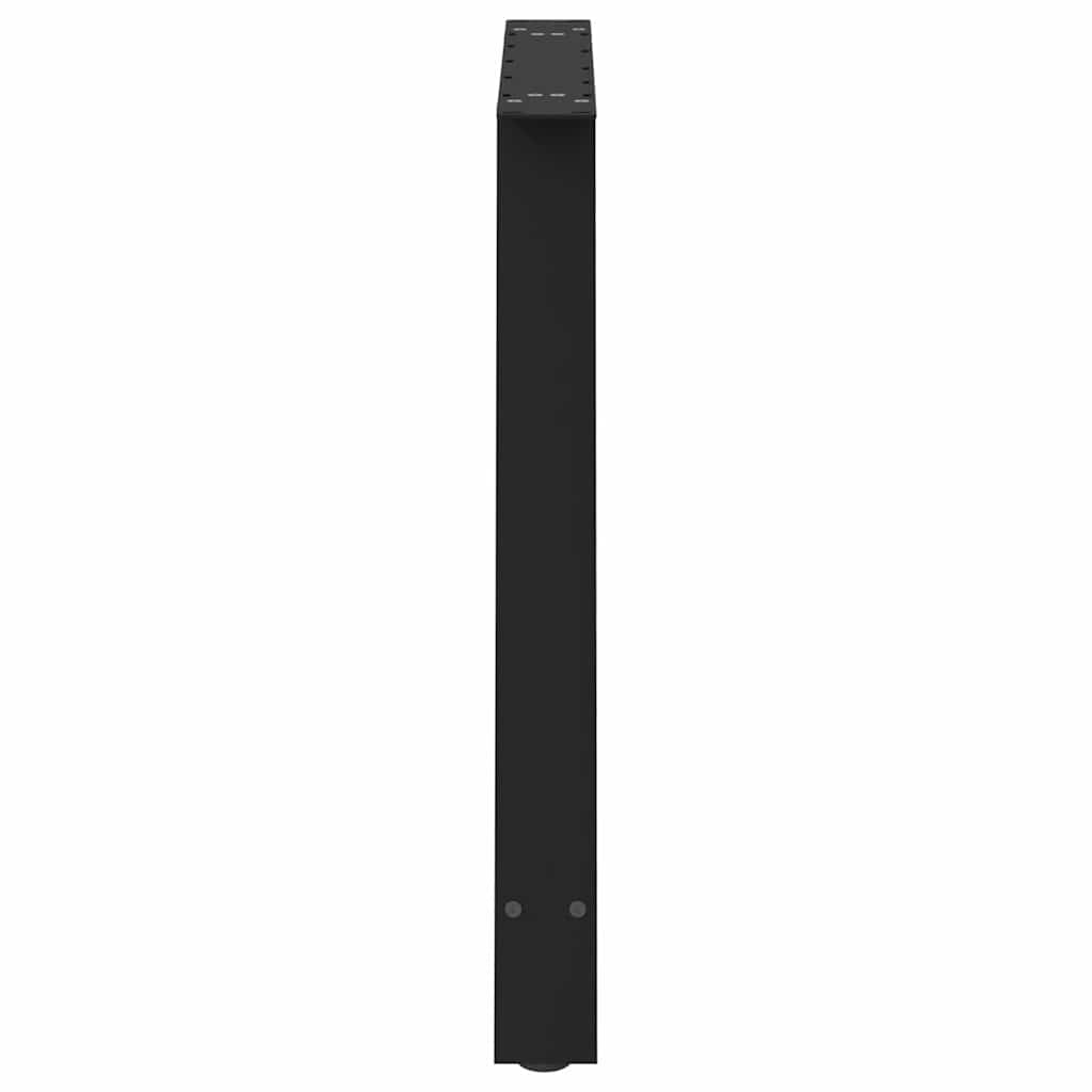 2 db acél fekete dohányzóasztal lábak a-alakú 100x(72-73) cm
