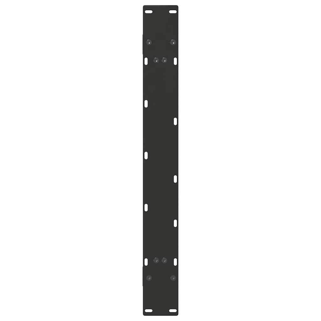 2 db acél fekete dohányzóasztal lábak a-alakú 100x(72-73) cm