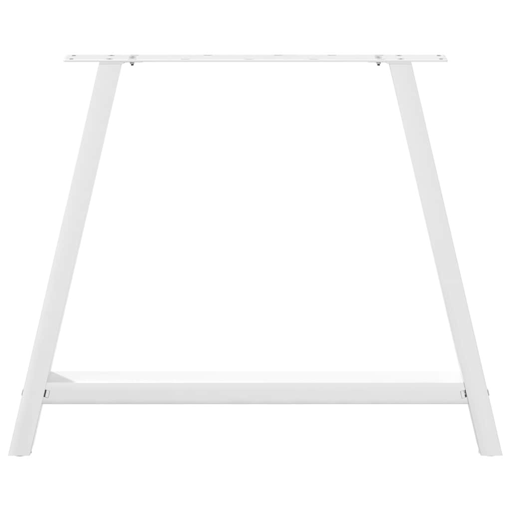 2 db fehér acél dohányzóasztal lábak a-alakú 100x(72-73) cm