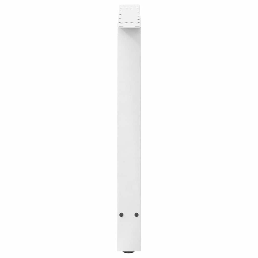 2 db fehér acél dohányzóasztal lábak a-alakú 100x(72-73) cm