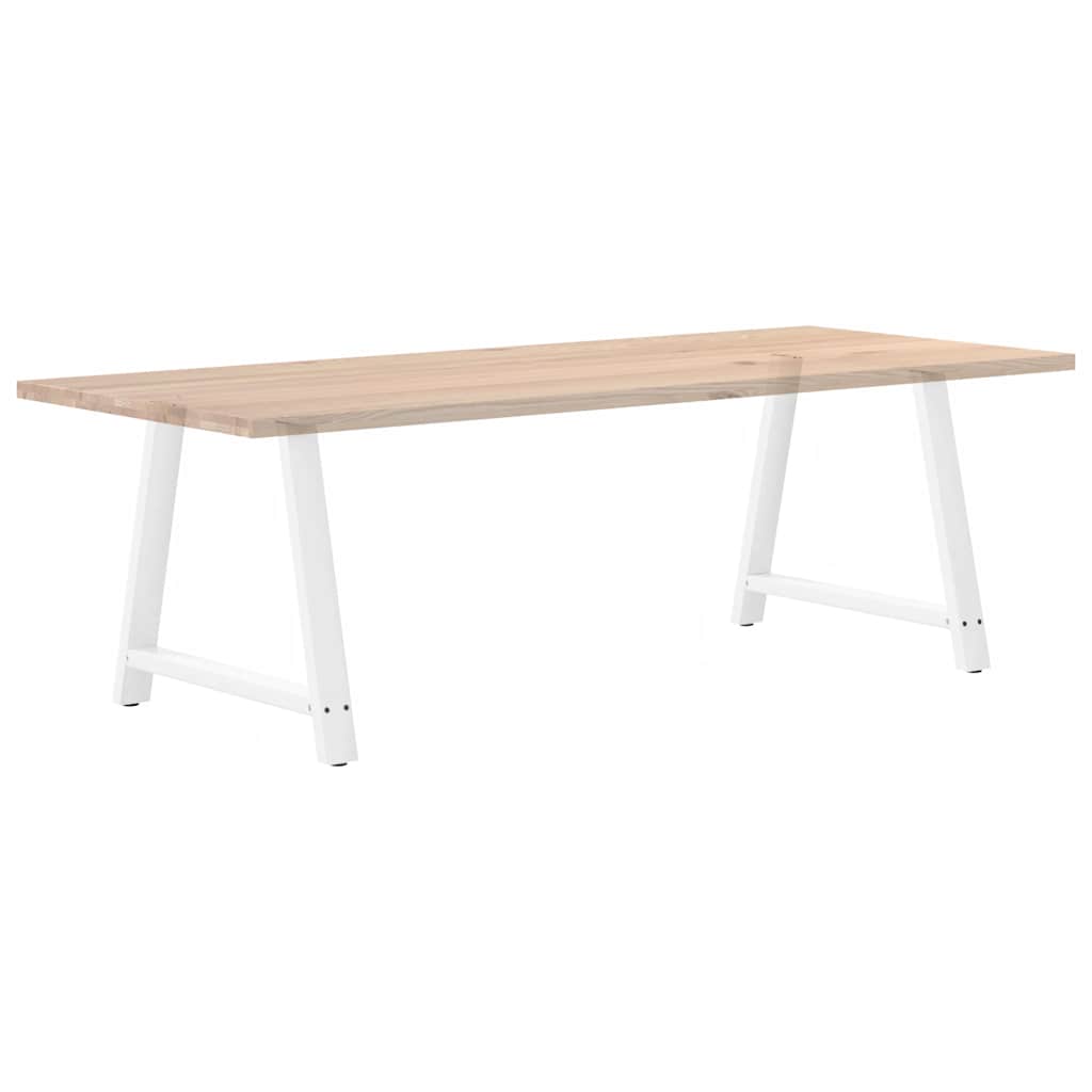 2 db fehér acél dohányzóasztal lábak a-alakú 100x(72-73) cm
