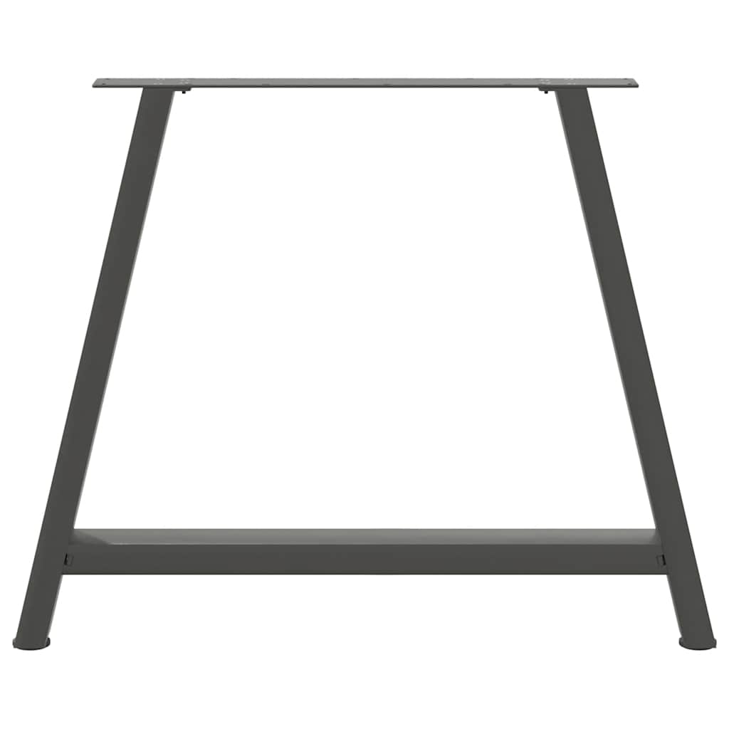 2 db antracit acél dohányzóasztal lábak a-alakú 100x(72-73) cm