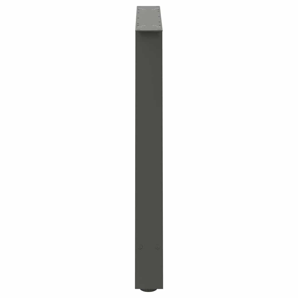 2 db antracit acél dohányzóasztal lábak a-alakú 100x(72-73) cm