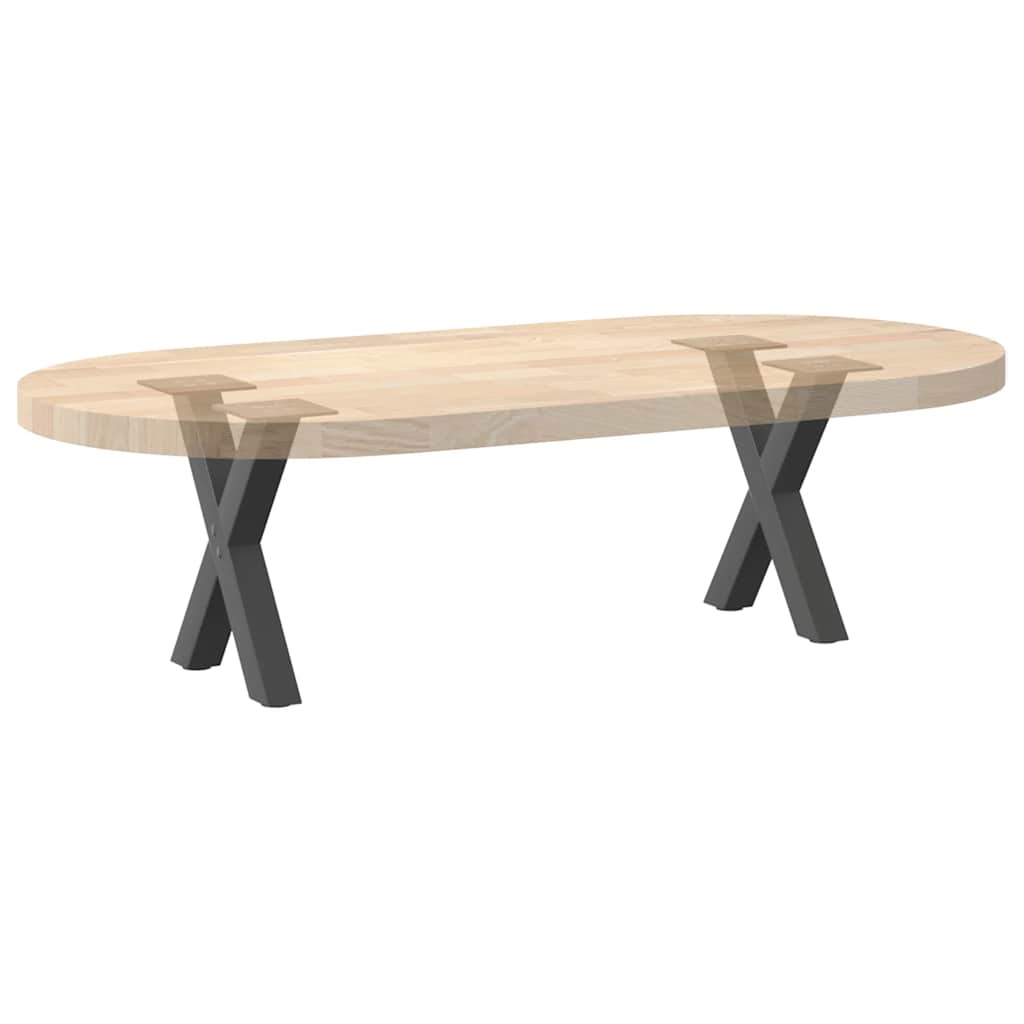 2 db antracit acél dohányzóasztal lábak x-alakú 30x(30-31) cm
