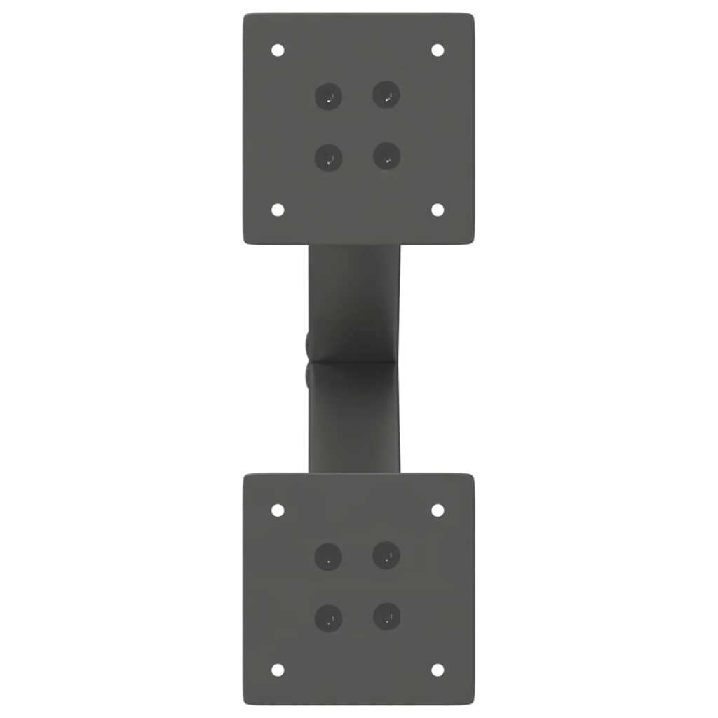 2 db antracit acél dohányzóasztal lábak x-alakú 40x(30-31) cm