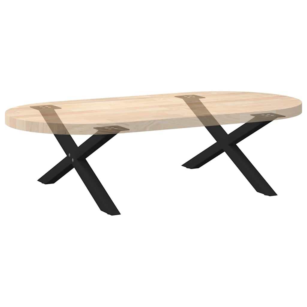 2 db acél fekete dohányzóasztal lábak x-alakú 70x(30-31) cm 2 db acél fekete dohányzóasztal lábak x-alakú 70x(30-31) cm