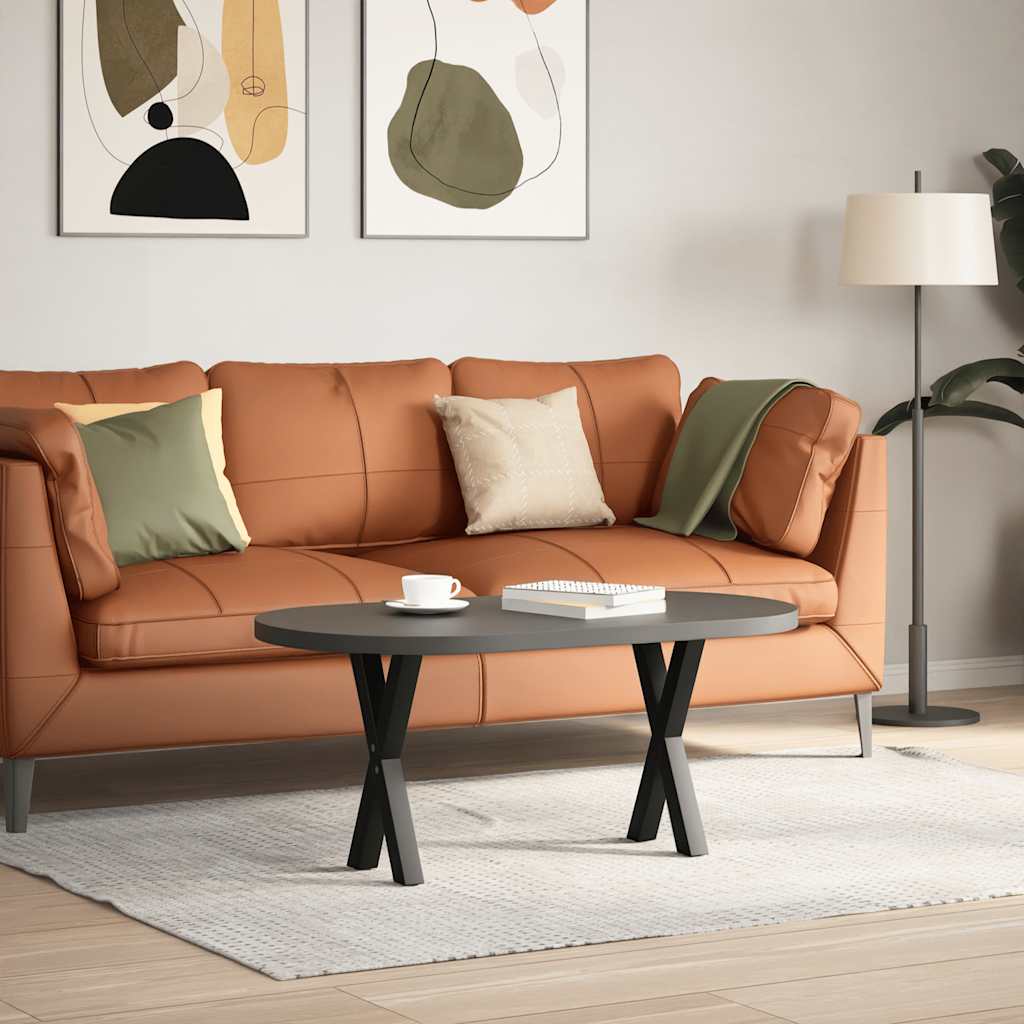 2 db acél fekete dohányzóasztal lábak x-alakú 28x(42-43) cm