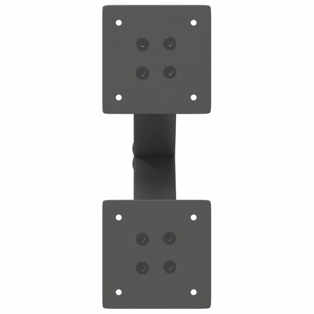 2 db antracit acél dohányzóasztal lábak x-alakú 28x(42-43) cm