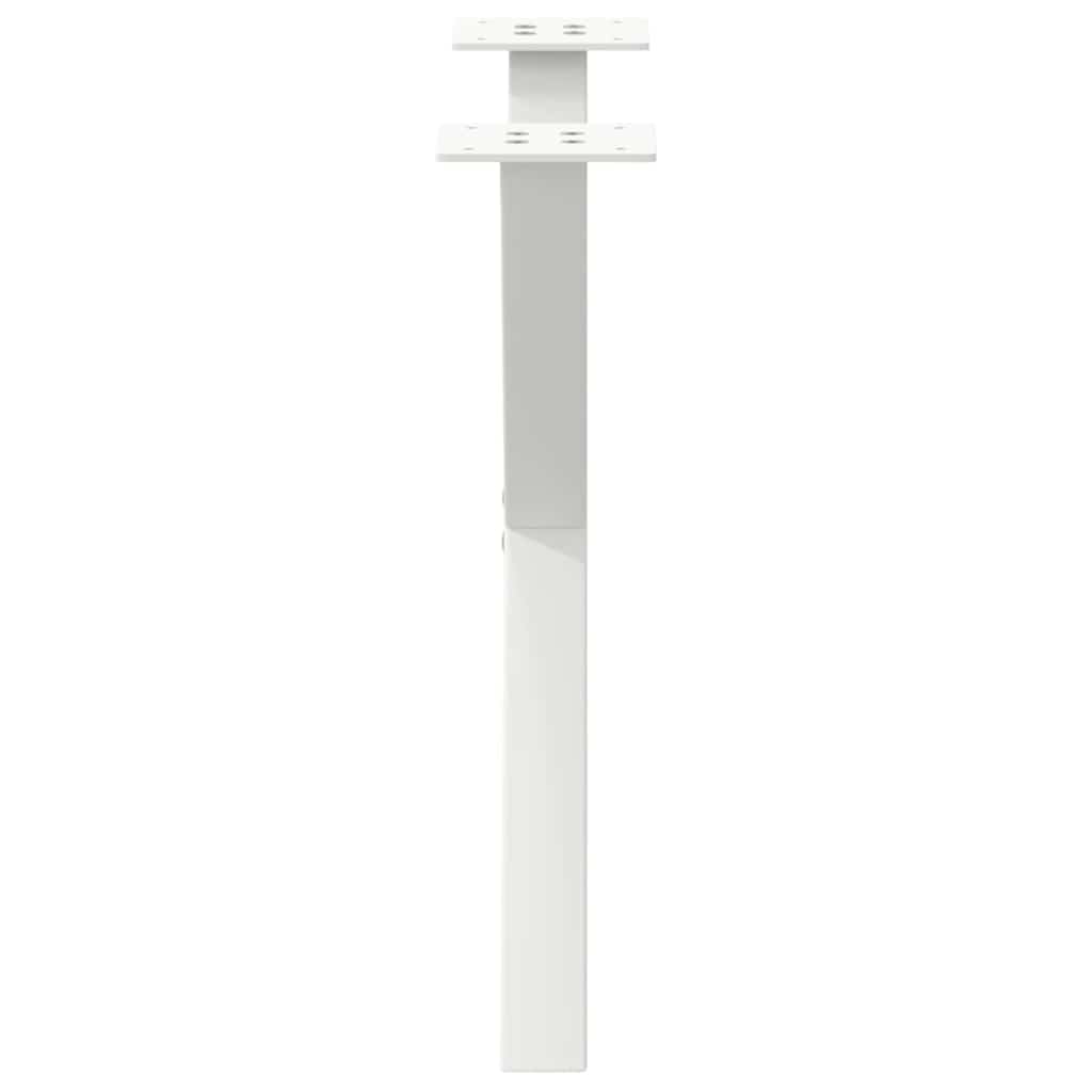 2 db fehér acél dohányzóasztal lábak x-alakú 60x(42-43) cm