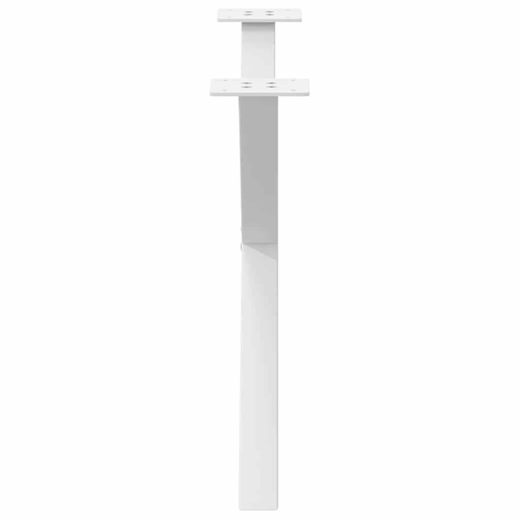 2 db fehér acél dohányzóasztal lábak x-alakú 70x(42-43) cm