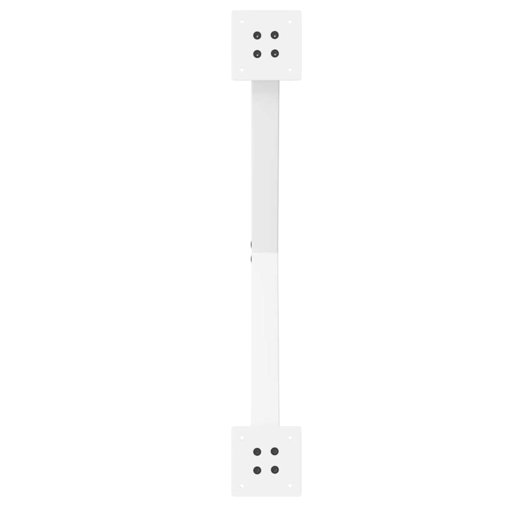 2 db fehér acél dohányzóasztal lábak x-alakú 70x(42-43) cm
