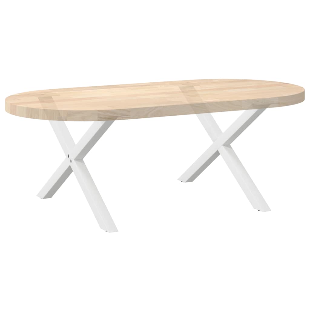 2 db fehér acél dohányzóasztal lábak x-alakú 70x(42-43) cm