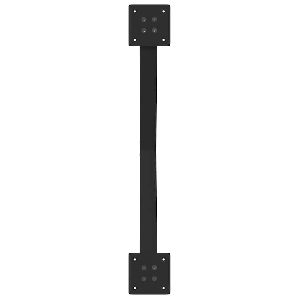 2 db x alakú étkezőasztal láb fekete, 70 x (72-73) cm acél