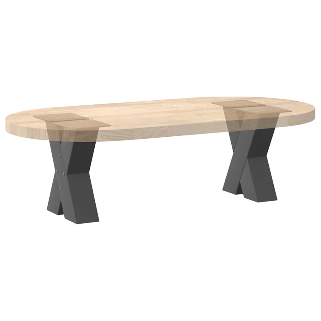 2 db antracit acél dohányzóasztal lábak x-alakú 40x(30-31) cm