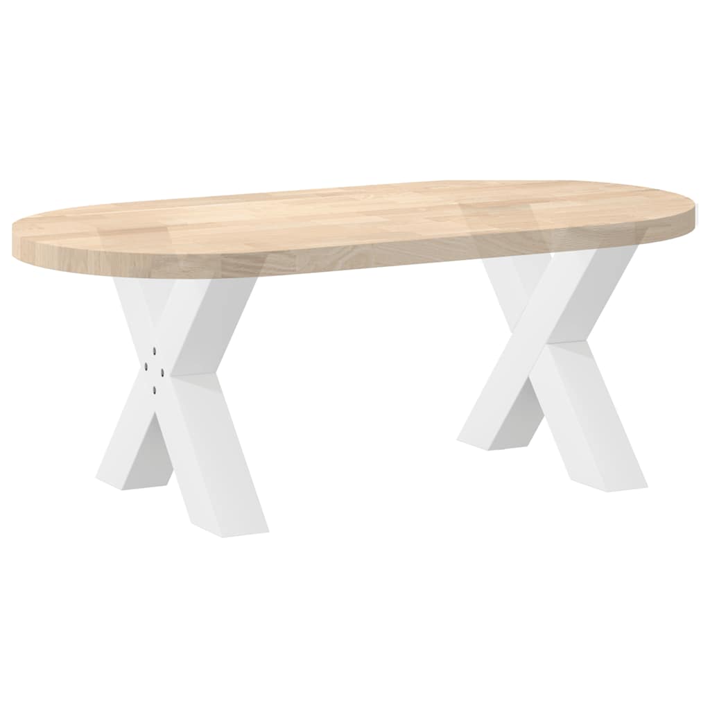 2 db fehér acél dohányzóasztal lábak x-alakú 60x(42-43) cm