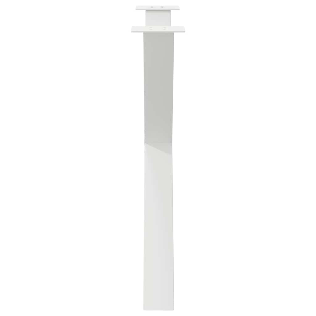 3 db fehér acél étkezőasztal lábak x-alakú 90x(72-73) cm