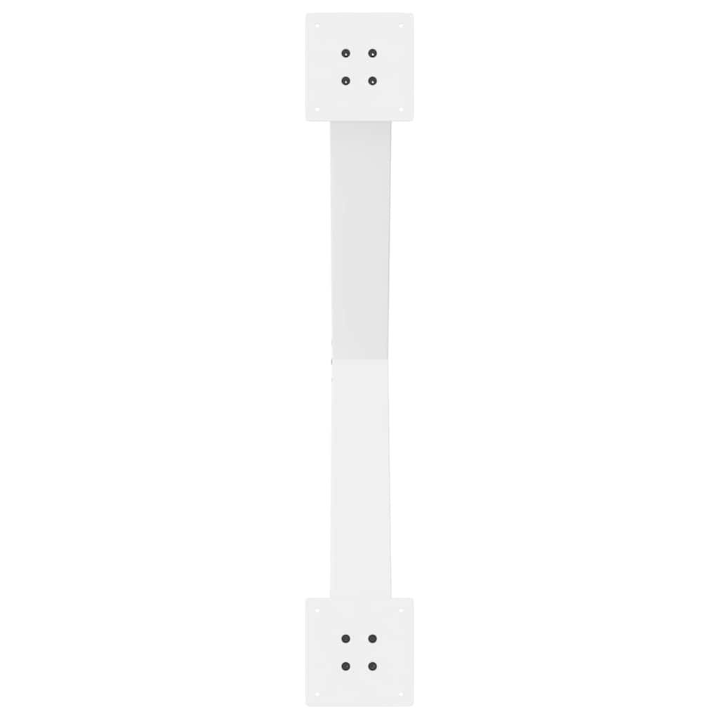 3 db fehér acél étkezőasztal lábak x-alakú 90x(72-73) cm