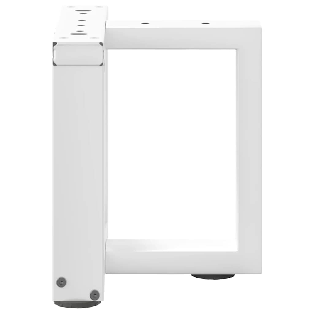 2 db fehér acél dohányzóasztal lábak t-alakú 30x25x(30-31) cm