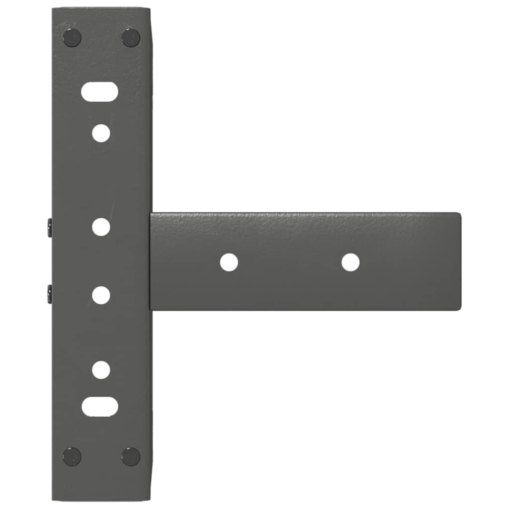 2 db antracit acél dohányzóasztal lábak t-alakú 30x25x(30-31)cm