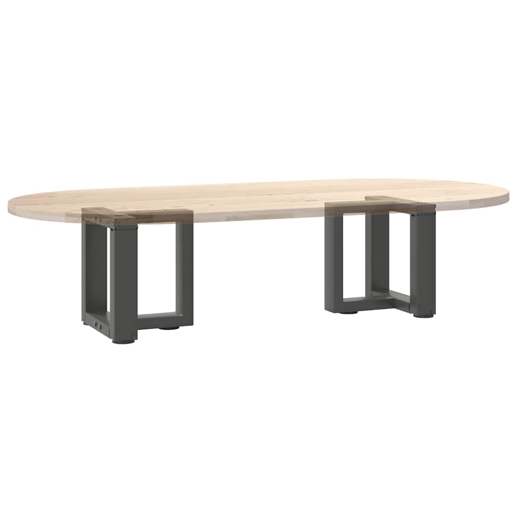 2 db antracit acél dohányzóasztal lábak t-alakú 30x25x(30-31)cm