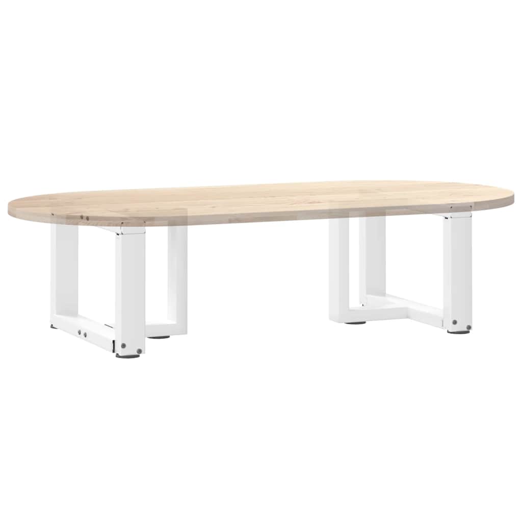 2 db fehér acél dohányzóasztal lábak t-alakú 40x25x(30-31) cm
