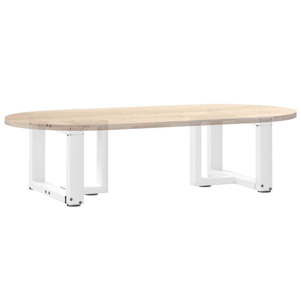 2 db fehér acél dohányzóasztal lábak t-alakú 50x25x(30-31) cm