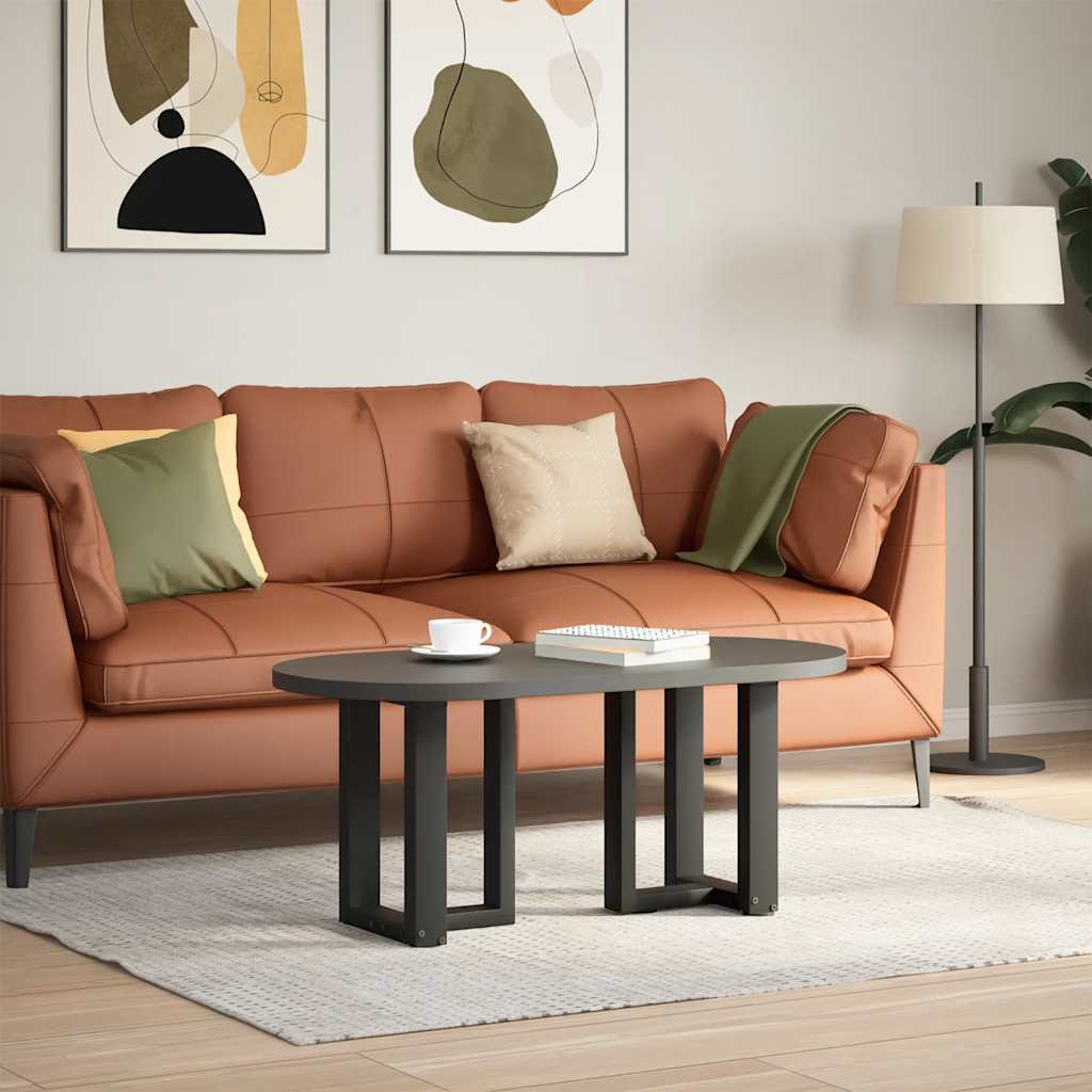 2 db fekete acél dohányzóasztal lábak t-alakú 38x25x(42-43) cm