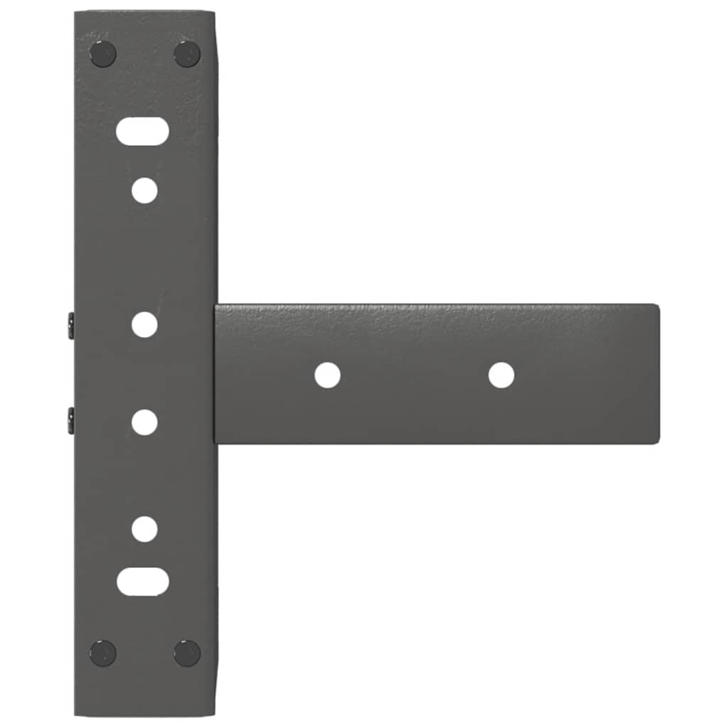 2 db antracit acél dohányzóasztal lábak t-alakú 38x25x(42-43)cm