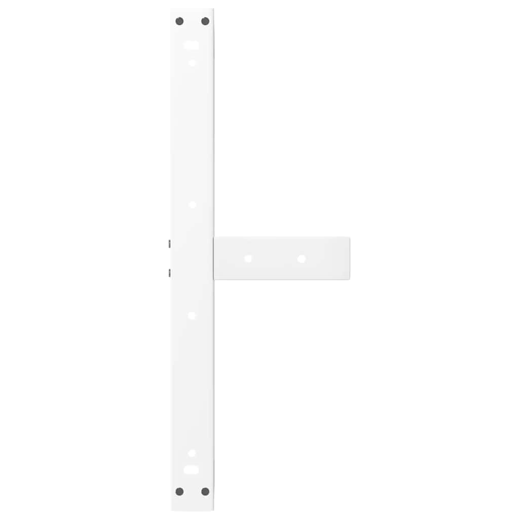 2 db fehér acél dohányzóasztal lábak t-alakú 60x25x(42-43) cm