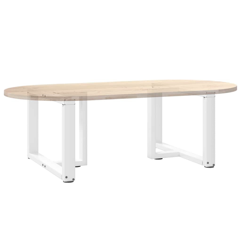 2 db fehér acél dohányzóasztal lábak t-alakú 60x25x(42-43) cm
