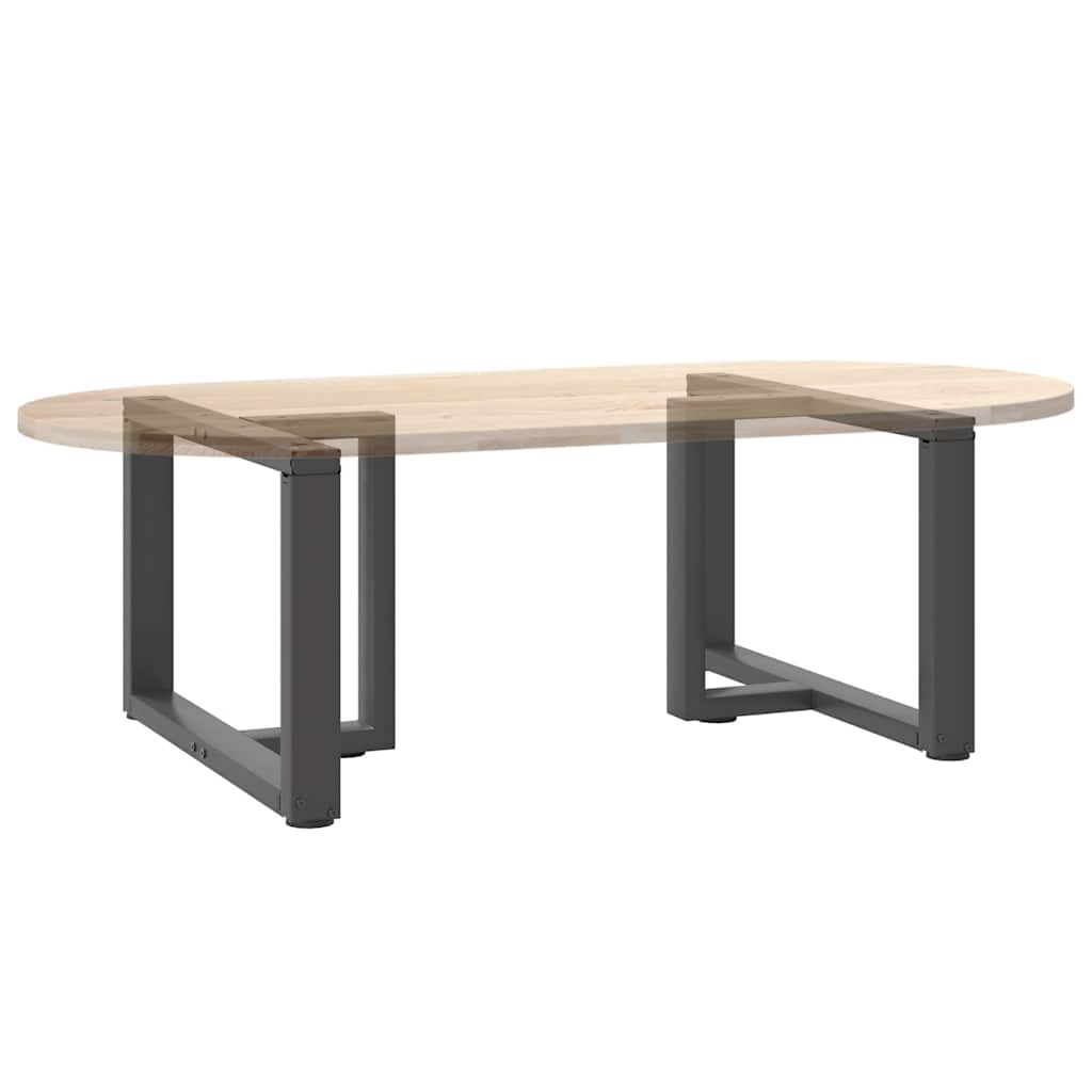 2 db antracit acél dohányzóasztal lábak t-alakú 60x25x(42-43)cm