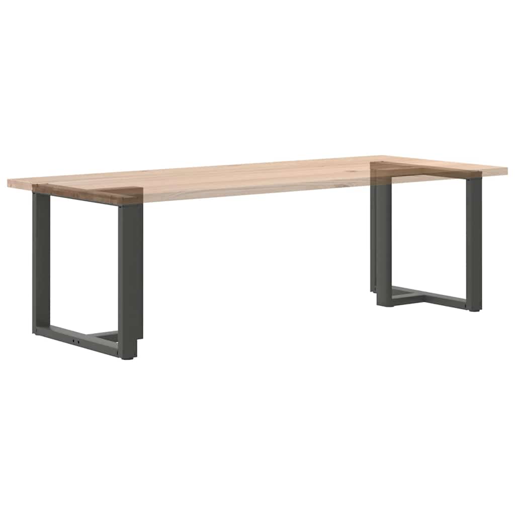 2 db antracit acél étkezőasztal lábak t-alakú 70x35x(72-73) cm