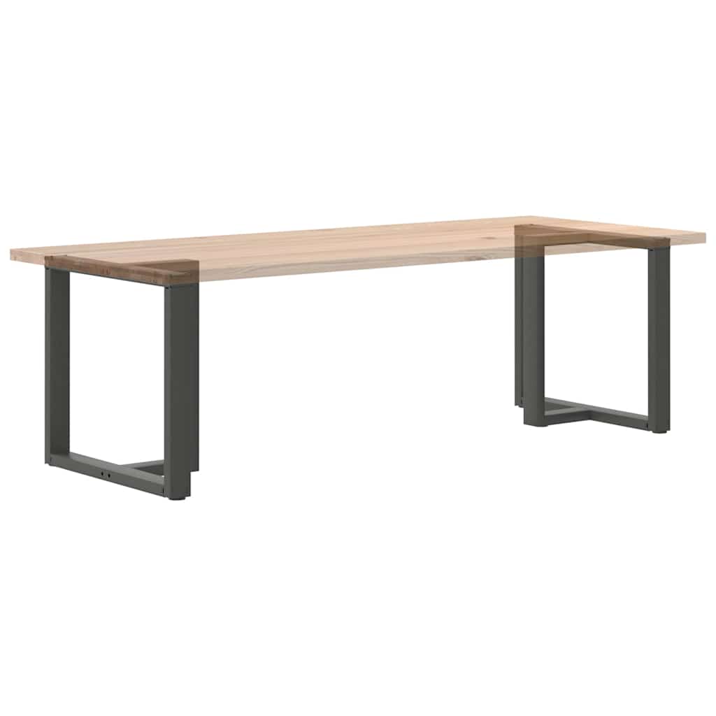 2 db antracit acél étkezőasztal lábak t-alakú 80x35x(72-73) cm