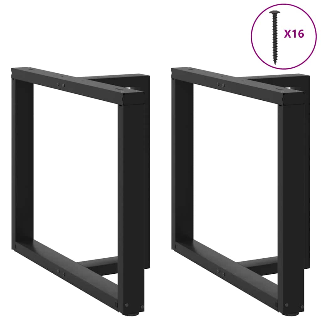 2 db fekete acél étkezőasztal lábak t-alakú 90x35x(72-73) cm