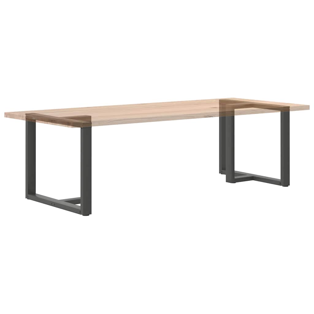 2 db antracit acél étkezőasztal lábak t-alakú 100x35x(72-73) cm