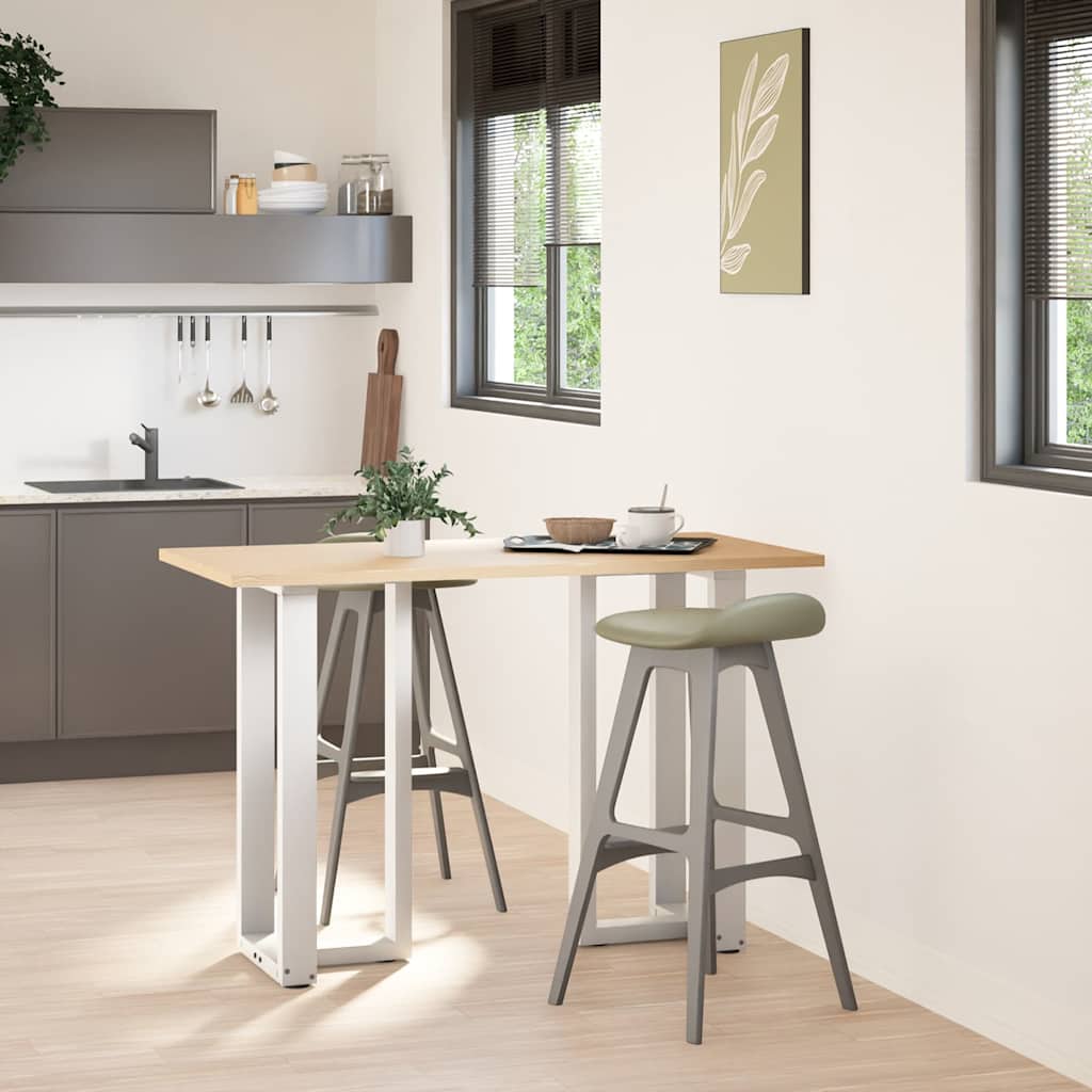 2 db fehér acél bárasztal lábak t-alakú 40x35x(91-92) cm