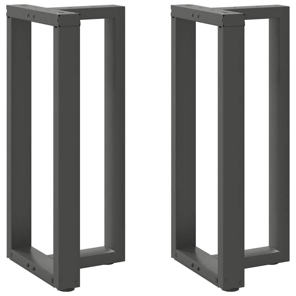 2 db antracit acél bárasztal lábak t-alakú 40x35x(91-92) cm