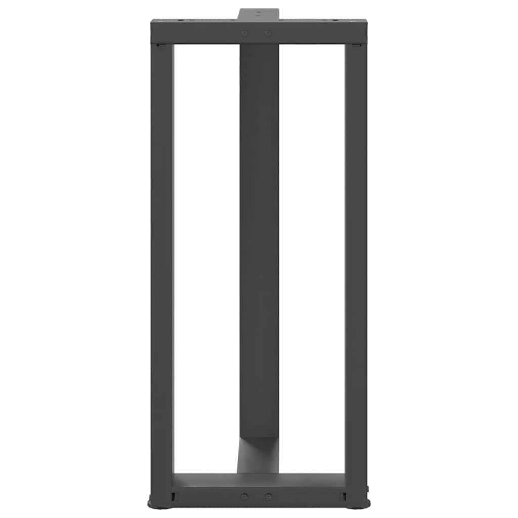 2 db antracit acél bárasztal lábak t-alakú 40x35x(91-92) cm