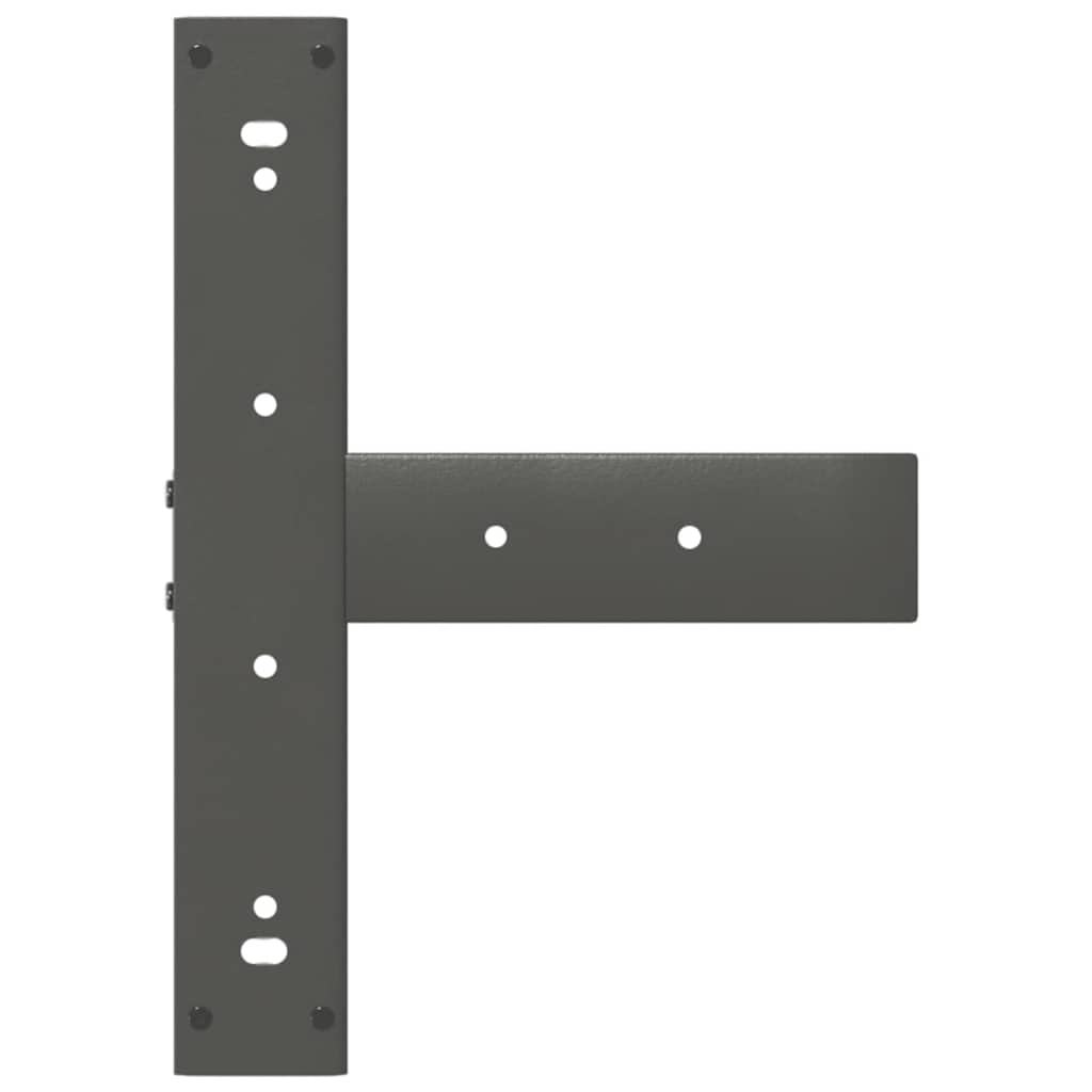 2 db antracit acél bárasztal lábak t-alakú 40x35x(91-92) cm