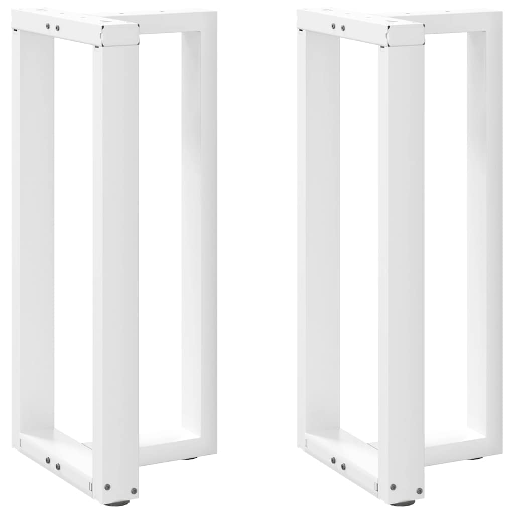 2 db fehér acél bárasztal lábak t-alakú 50x35x(91-92) cm