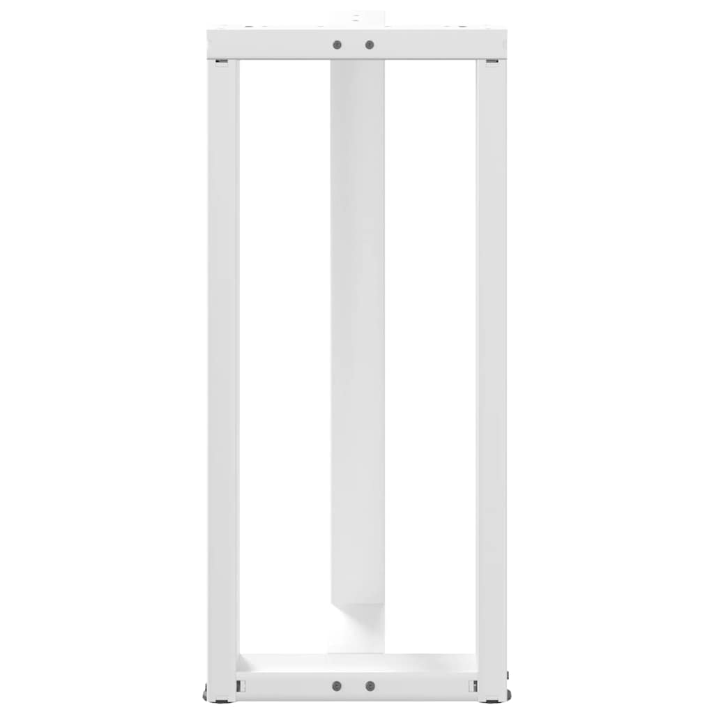 2 db fehér acél bárasztal lábak t-alakú 50x35x(91-92) cm