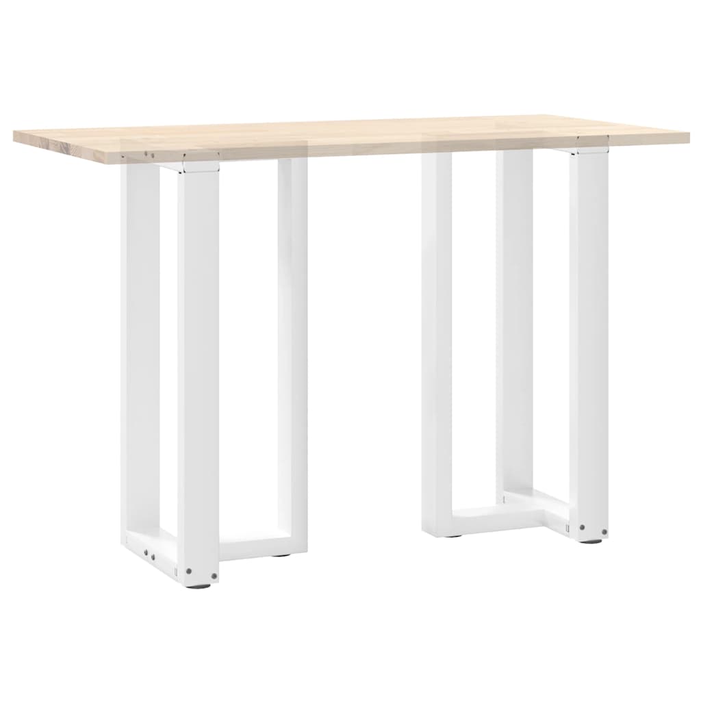 2 db fehér acél bárasztal lábak t-alakú 50x35x(91-92) cm