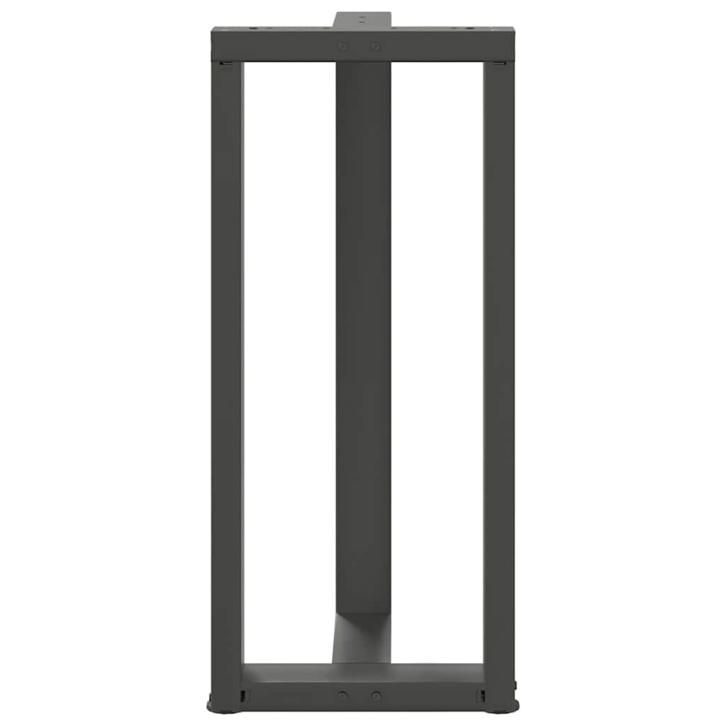 2 db antracit acél bárasztal lábak t-alakú 50x35x(91-92) cm