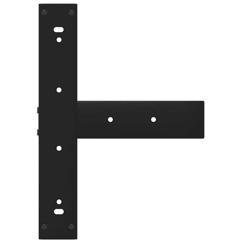 2 db fekete acél bárasztal lábak t-alakú 40x35x(101-102) cm